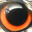 Joe Burrow reflected in the Owl's eye